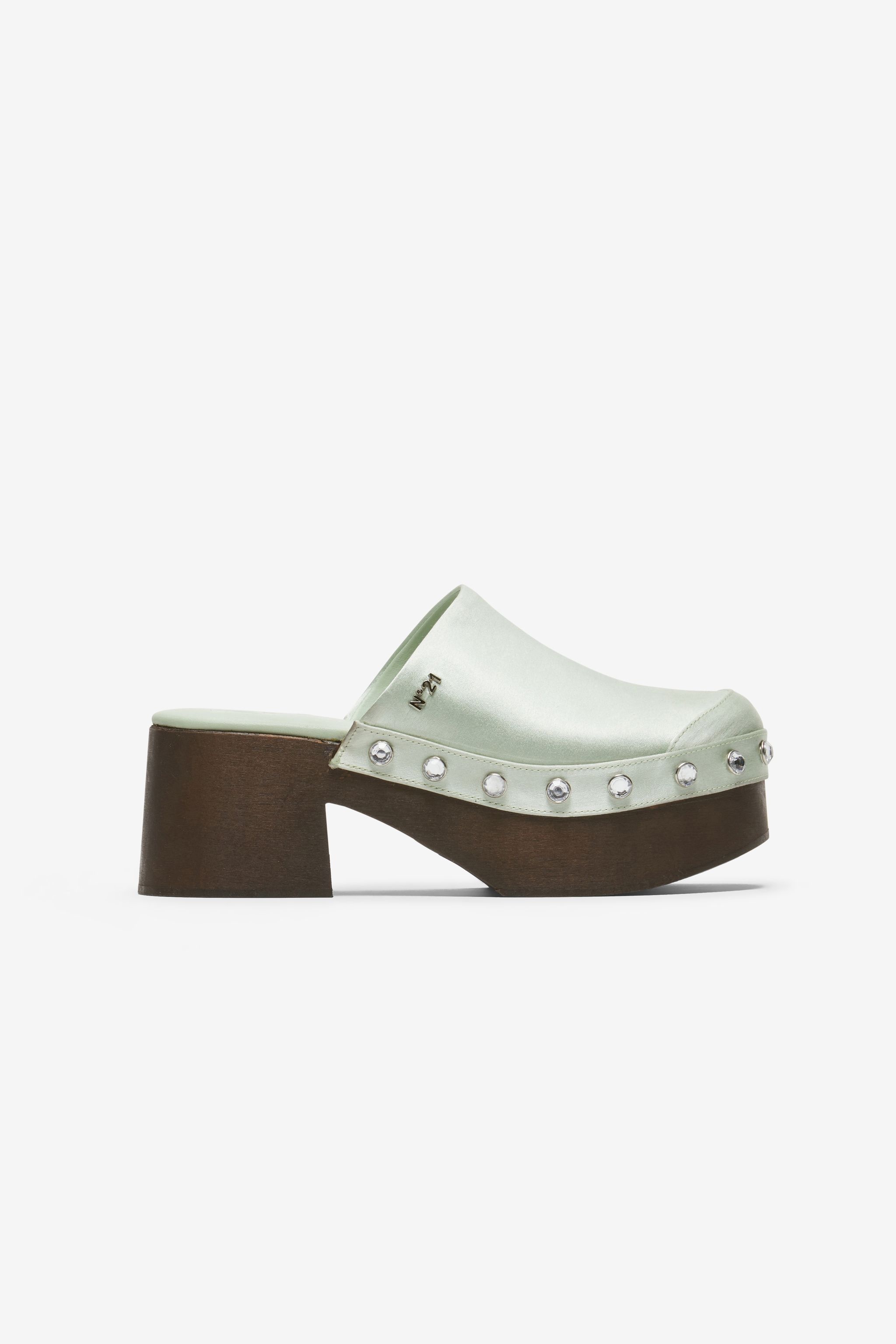 CRYSTAL-EMBELLISHED CLOGS - 1