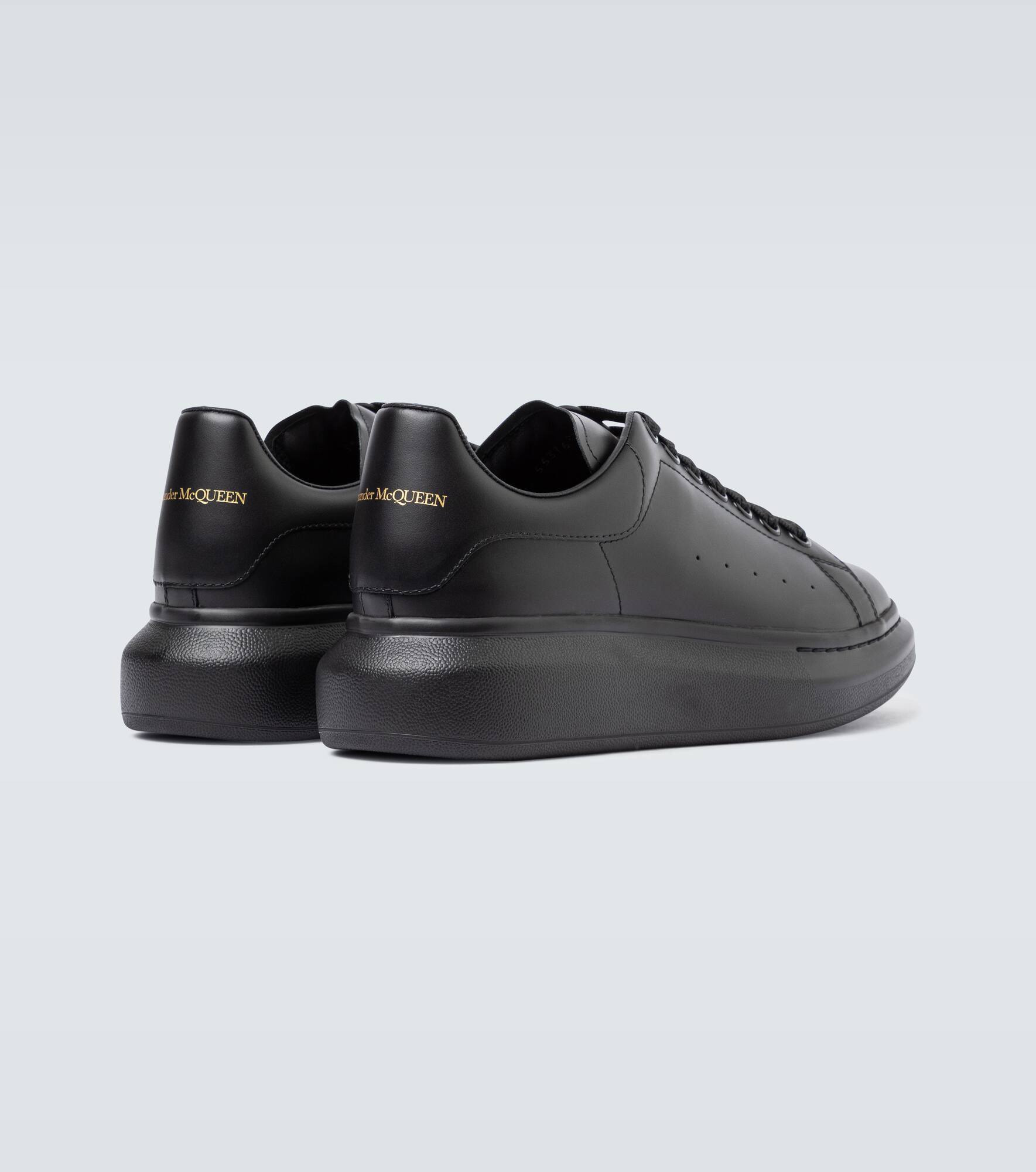 Oversized leather sneakers - 6
