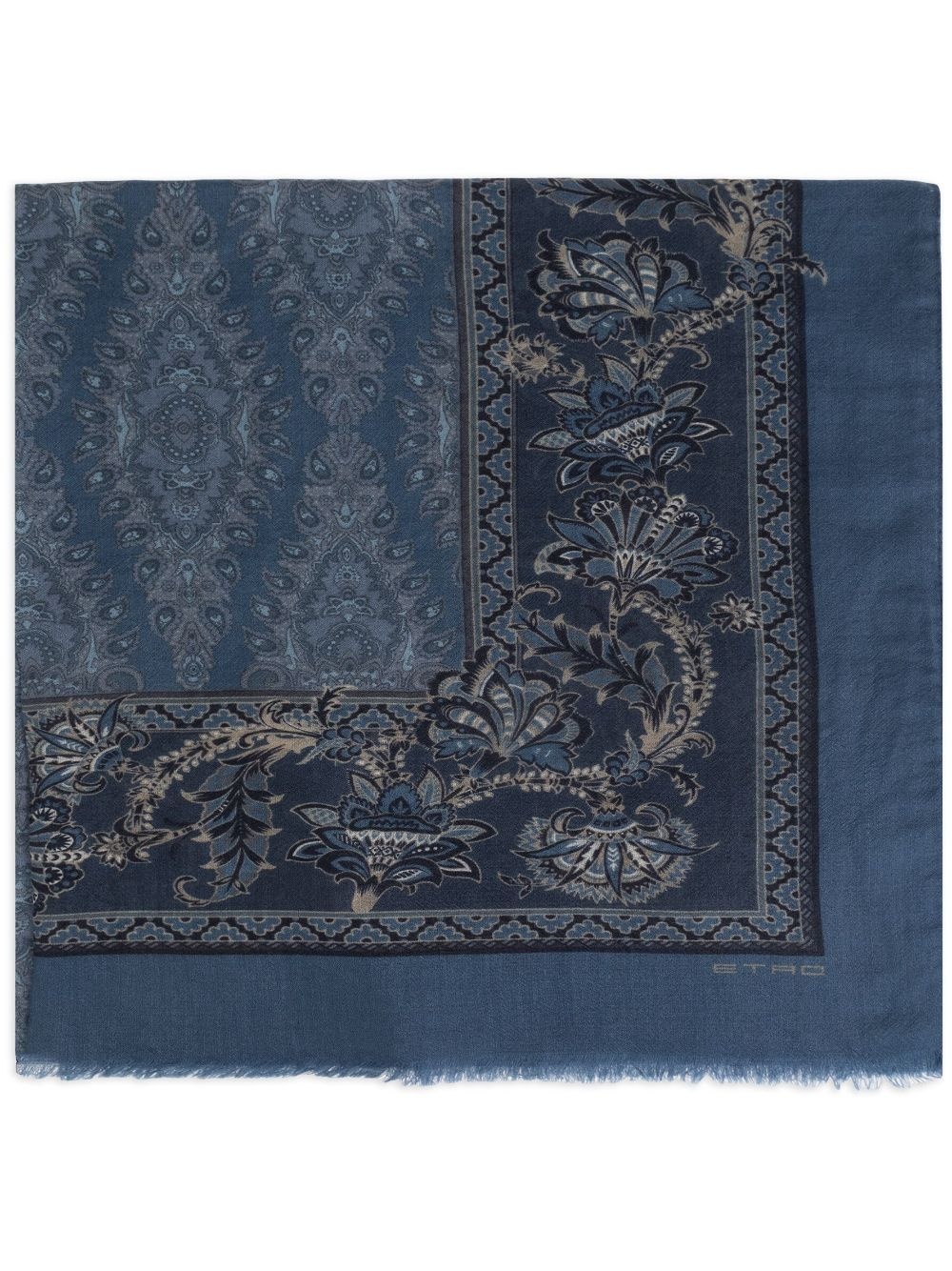 paisley-print scarf - 1