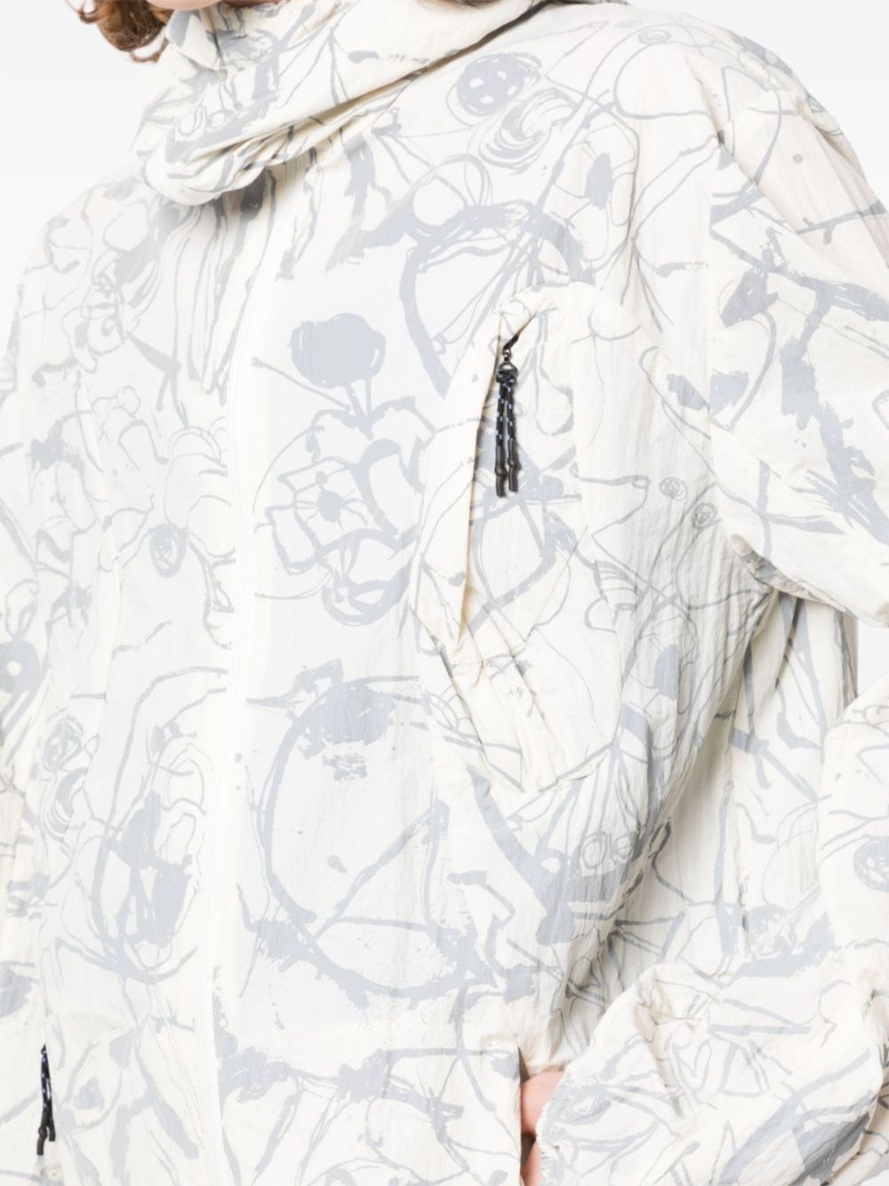 graphic-print jacket - 5