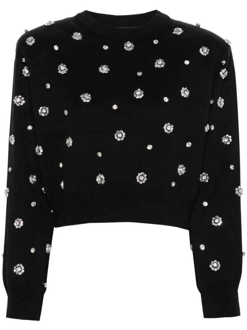 sequin-embellished jumper 1