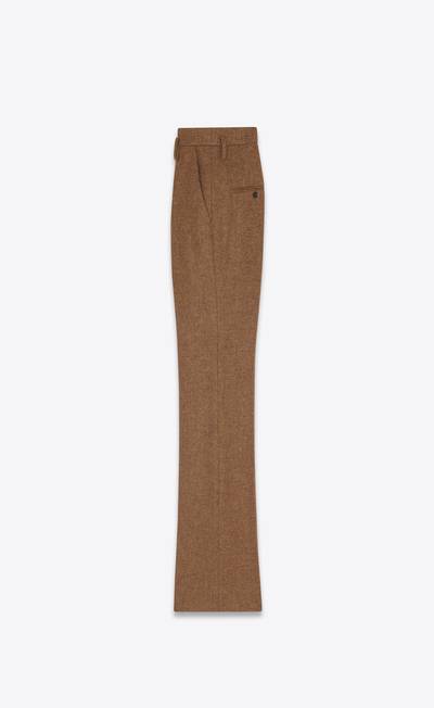SAINT LAURENT high-waisted pants in chevron wool outlook