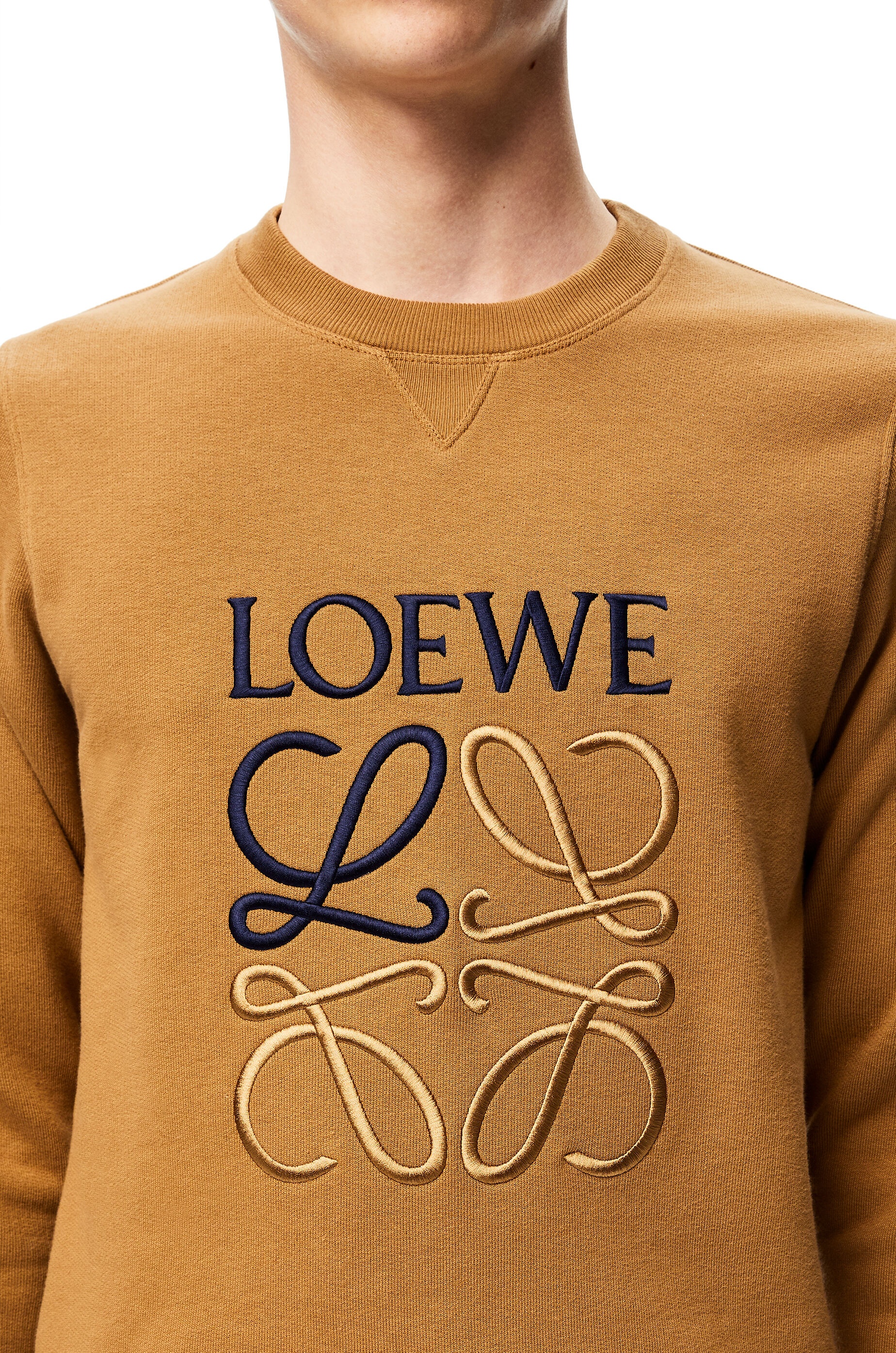 LOEWE Anagram embroidered sweatshirt in cotton - 5