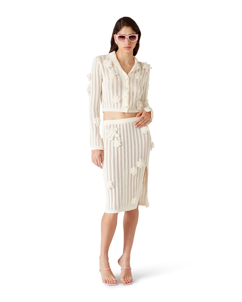 CASABLANCA Flower Lace Knit Skirt | Casablanca Paris outlook
