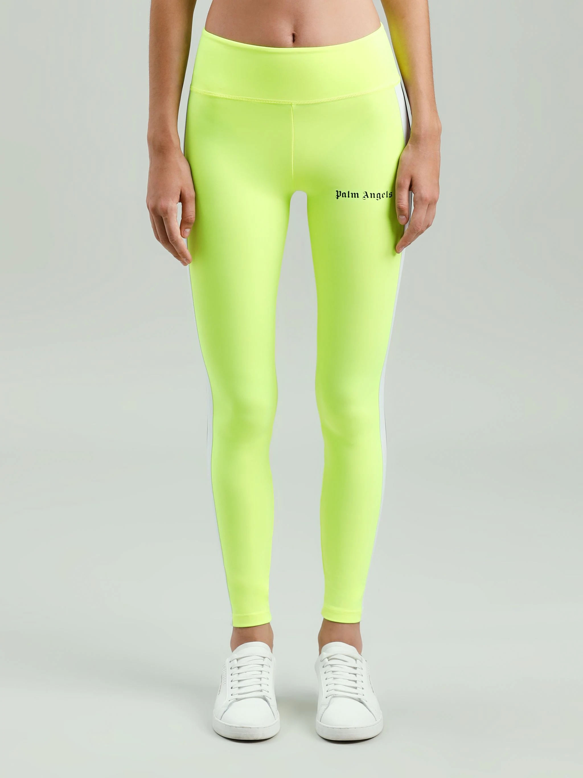 FLUO YELLOW TRACK LEGGINGS - 3