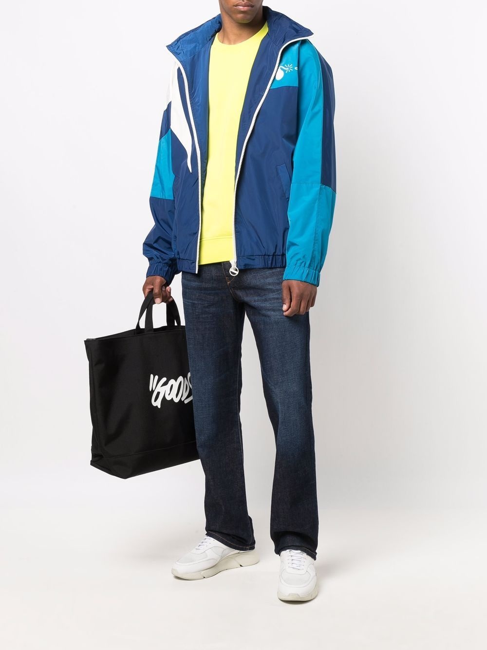 J-SAM colour-block zip-up jacket - 2