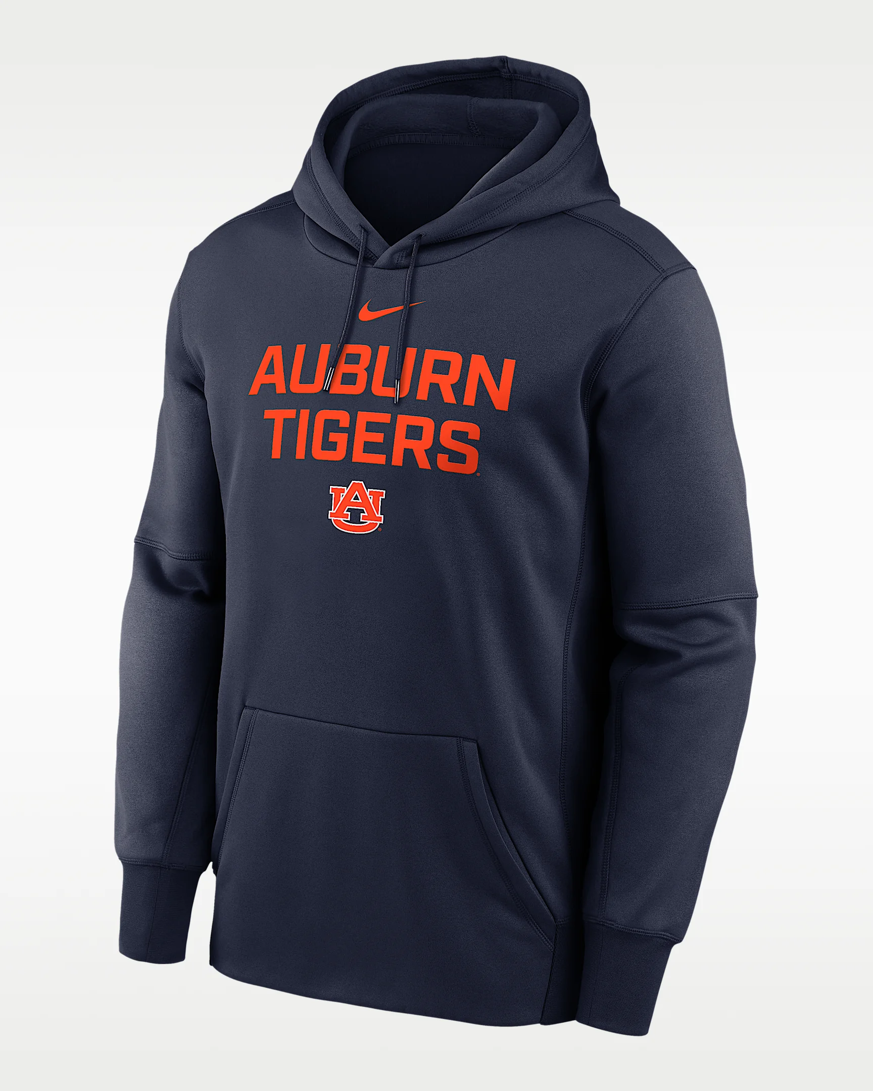 Auburn Team Stacked Men’s Nike Therma College Pullover Hoodie - 1