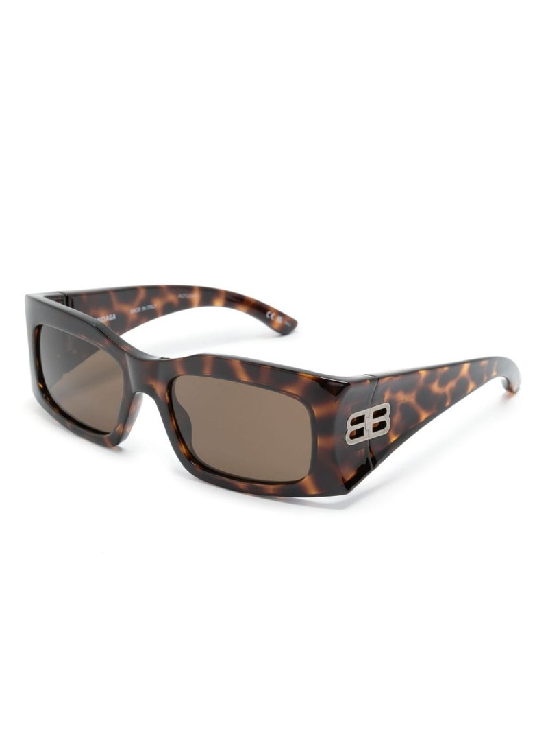 BALENCIAGA rectangle-frame sunglasses outlook