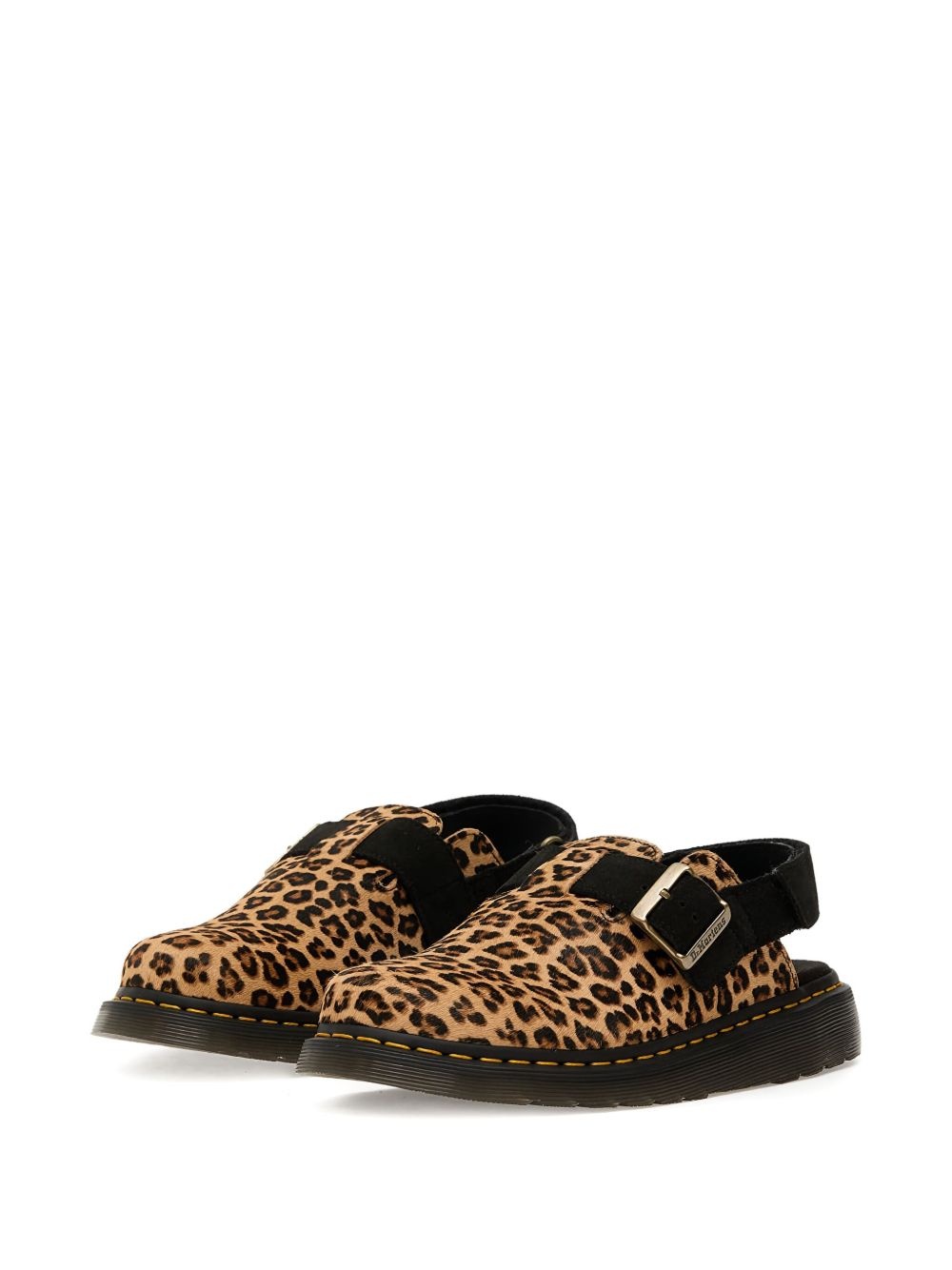 Jorge II leopard-print buckle mules - 2