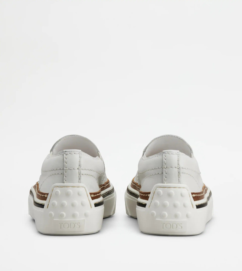 Tod's SLIP-ON IN LEATHER - WHITE outlook