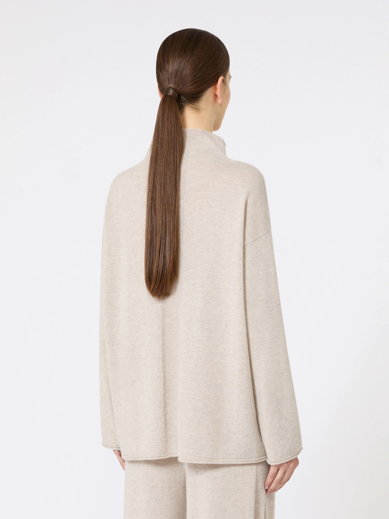 MANTIDE Cashmere yarn jumper - BEIGE 4