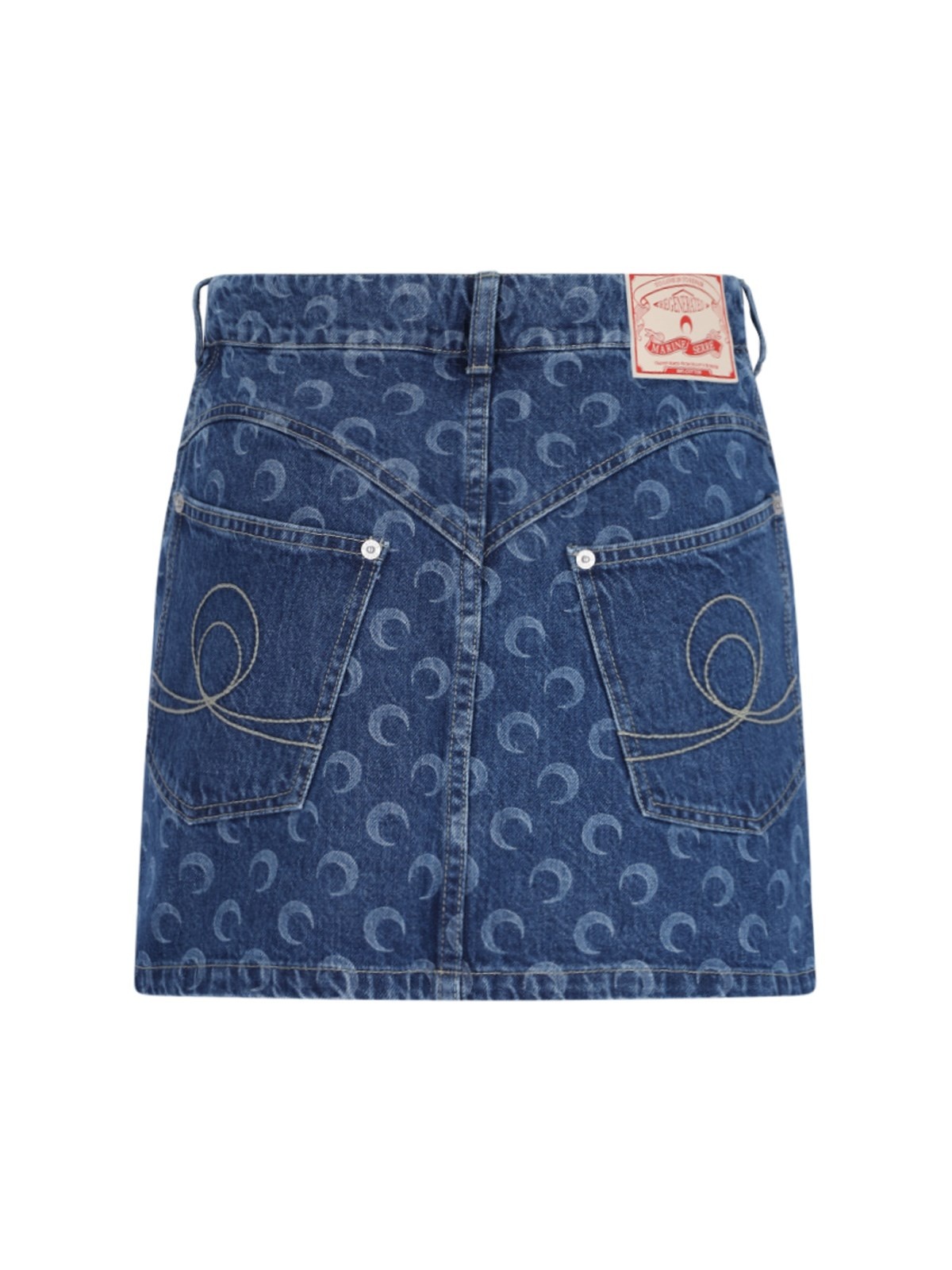 【MARINE SERRE】 Skirt woman Marine Serre デニムスカート 24713622_57451898_600.jpg
