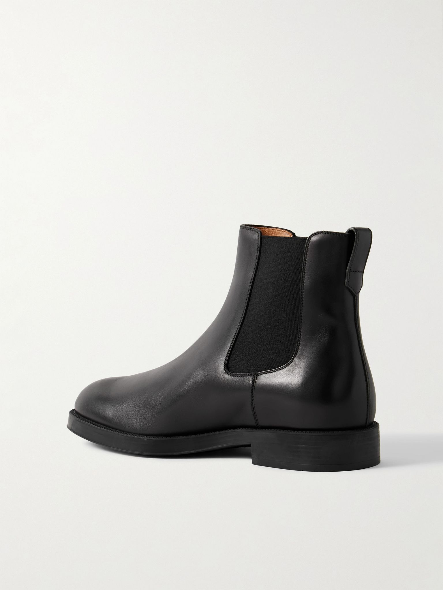 Leather Chelsea Boots Black - 4