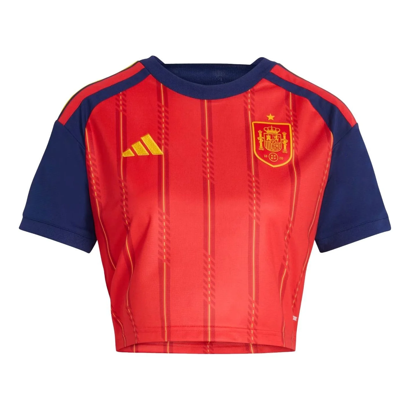 (WMNS) adidas Spain 26 Home Cropped Jersey Asia Sizing 'Vivid Red' KE8079 - 1