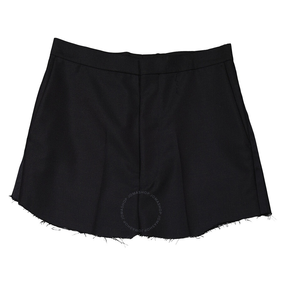 Balenciaga Ladies Black Tailored Cut-Up Skirt - 5