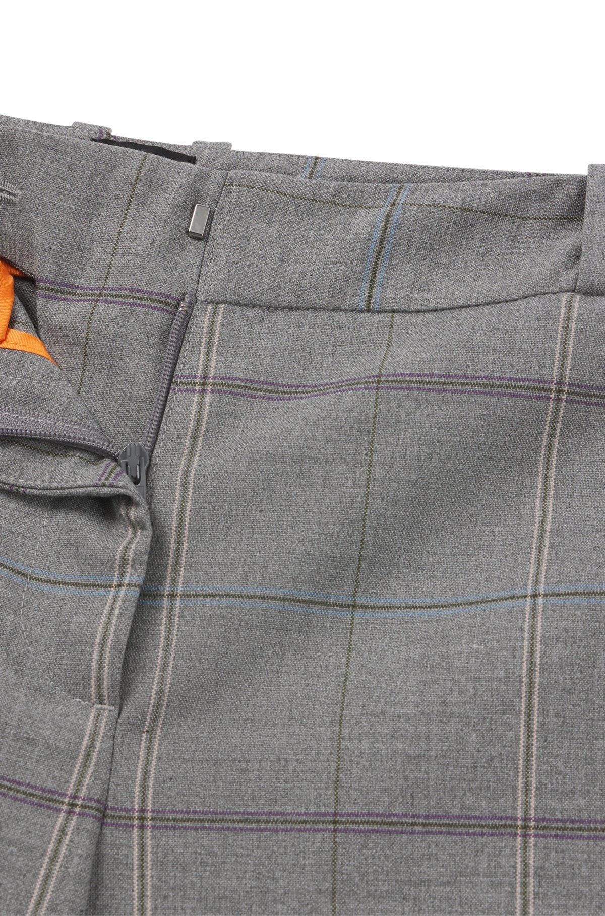 FORMAL TROUSERS IN CHECKED STRETCH FABRIC - 6