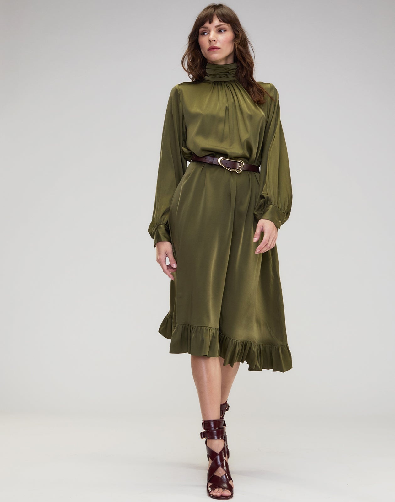 Monroe Silk Charmeuse Dress - 2