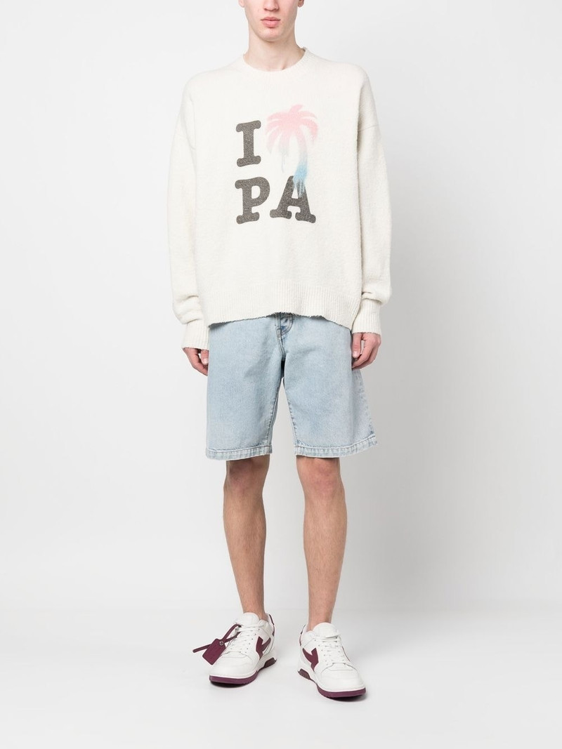 Palm Angels I Love PA knitted jumper outlook