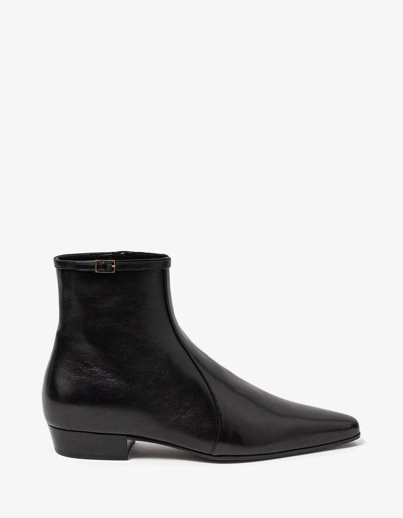 SAINT LAURENT Saint Laurent Arsun Black Ankle Boots outlook