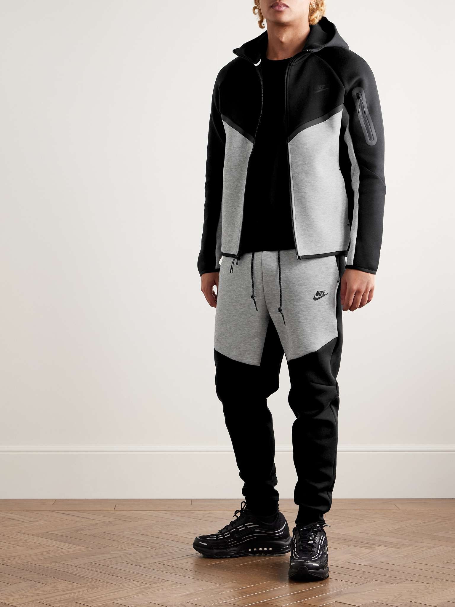 Windrunner Logo-Print Cotton-Blend Tech Fleece Zip-Up Hoodie - 2