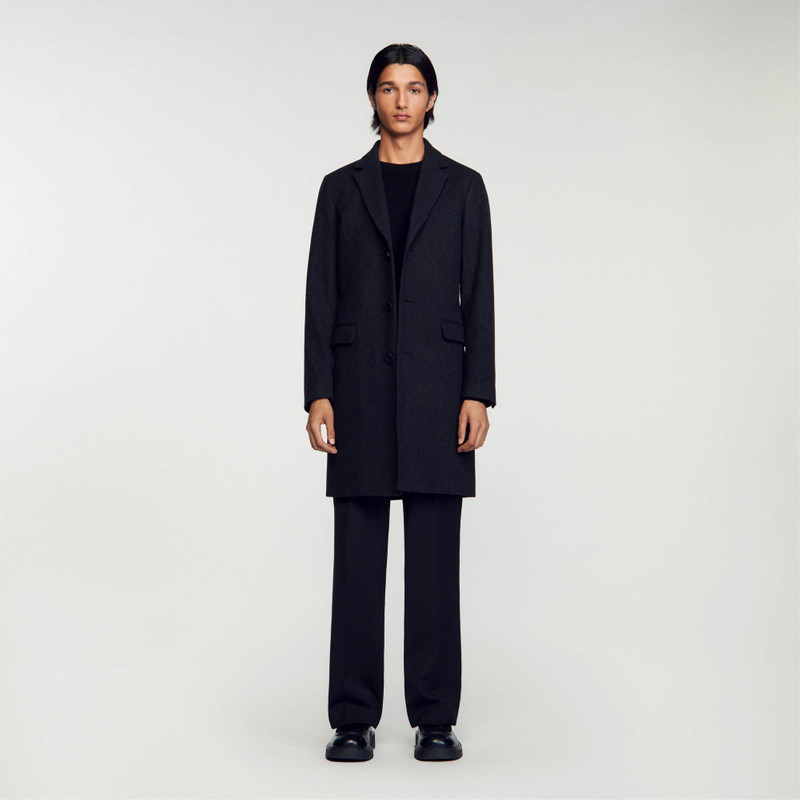 Sandro BROADCLOTH WOOL COAT outlook