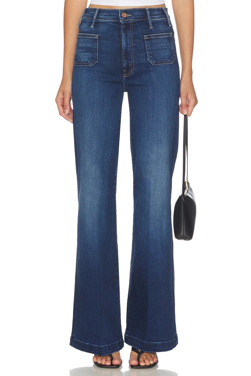 Lil Petite Hustler Roller Patch Pocket Sneak Jeans - 1