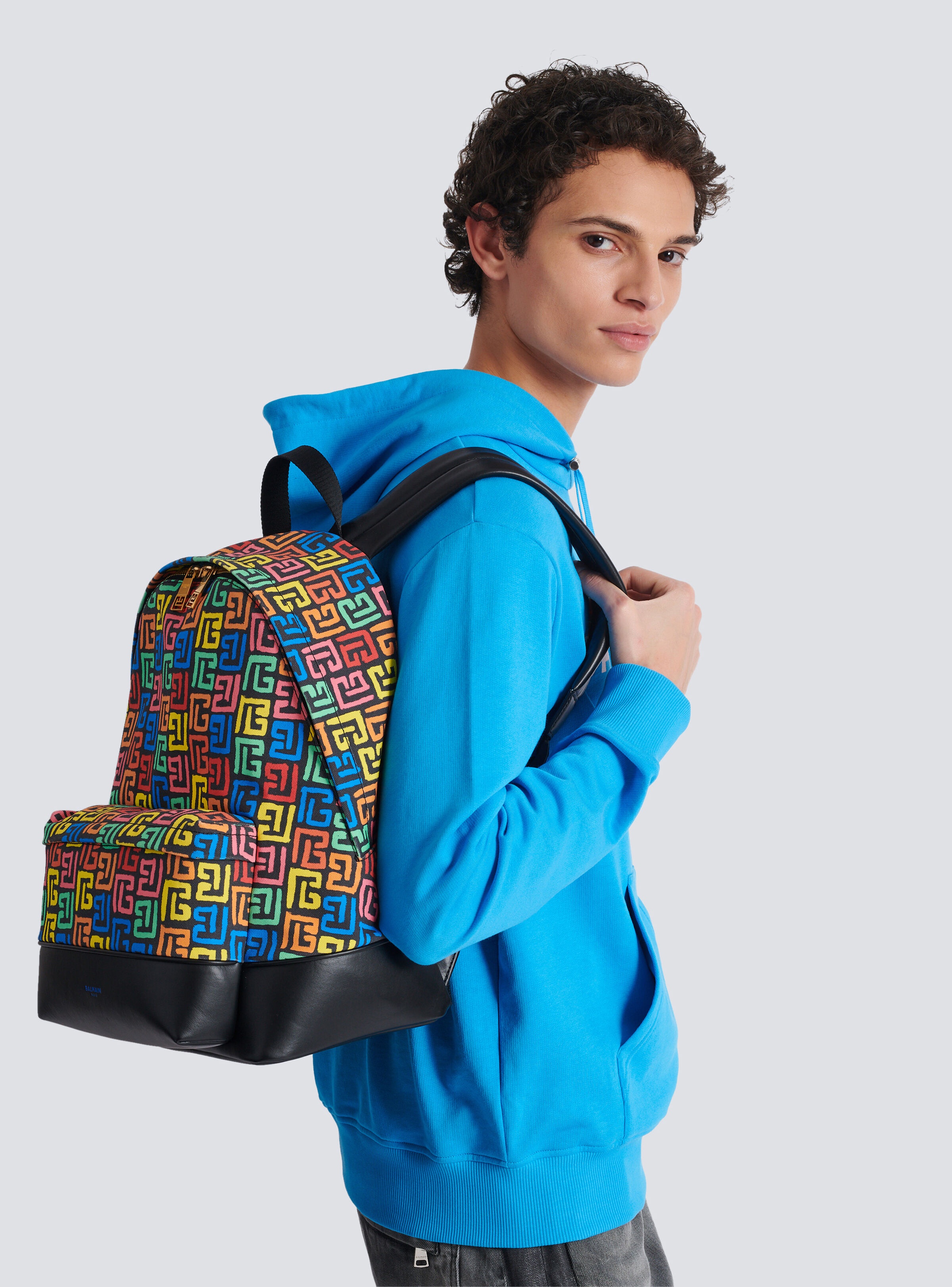 Multicoloured PB Labyrinth canvas backpack - 8