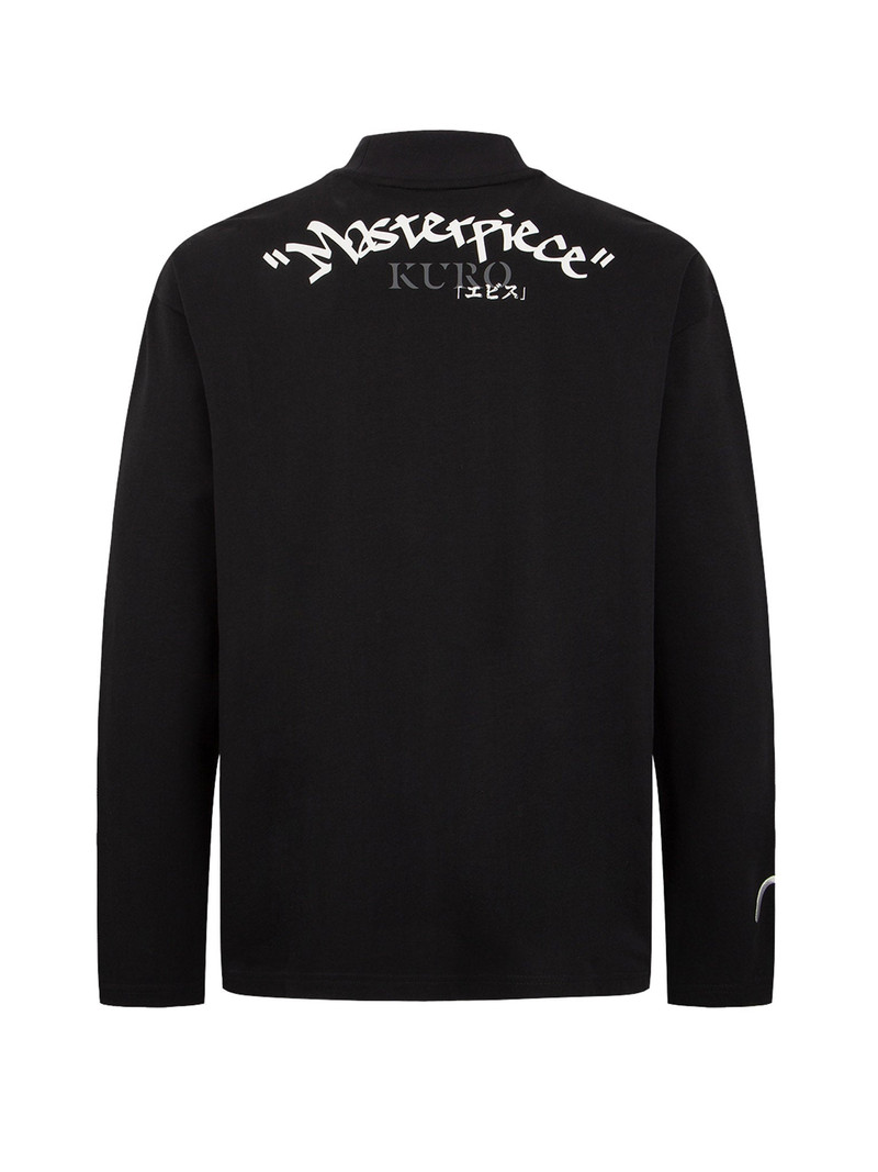 Graffiti Effect Slogan Print Long Sleeve T-shirt 13