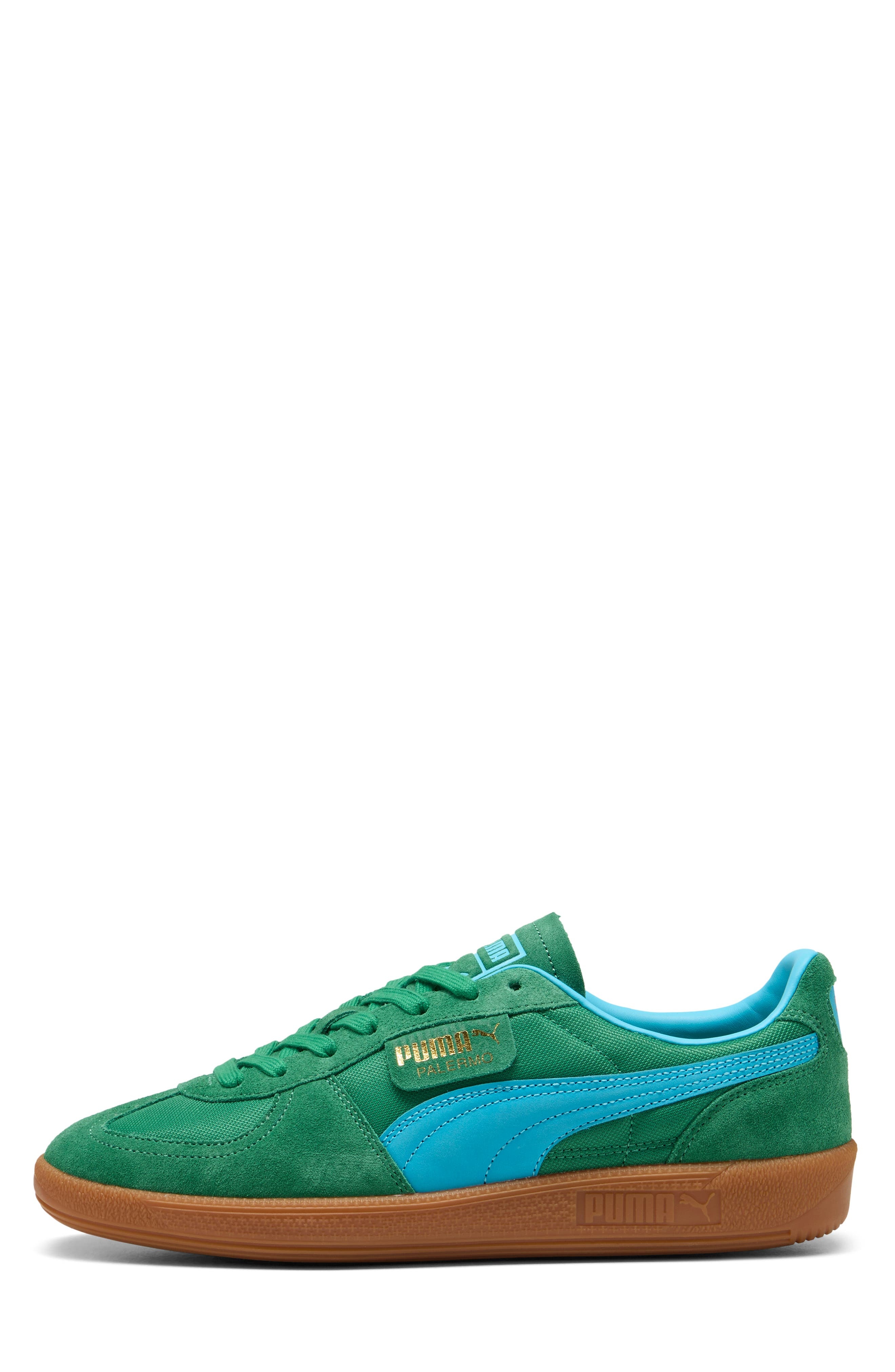 PUMA Palmero Vintage Update Sneaker in Archive Green-Bright Aqua at Nordstrom - 5