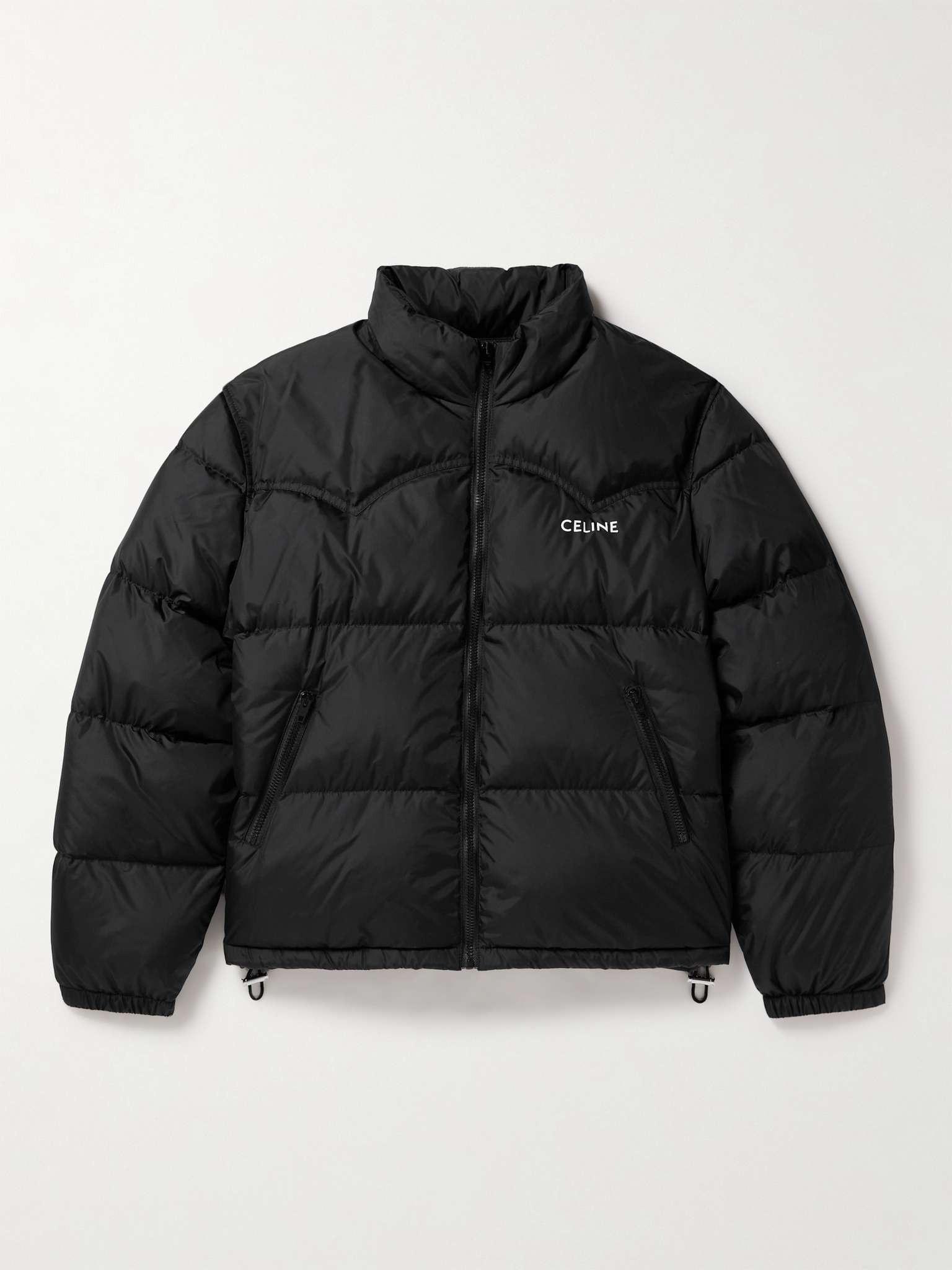 Logo-Print Shell Down Jacket - 1