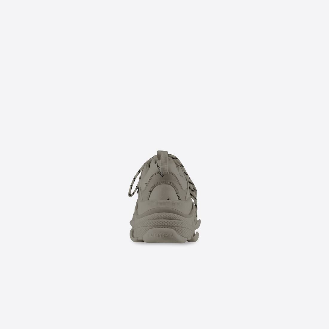 Men's Triple S Sneaker Allover Logo in Beige - 2