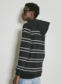 SAINT LAURENT PARIS｜HOOD/ZIP-UP (759979 Y37IZ 1095) Black Saint Laurent Striped Hoodie – CHIIIQ