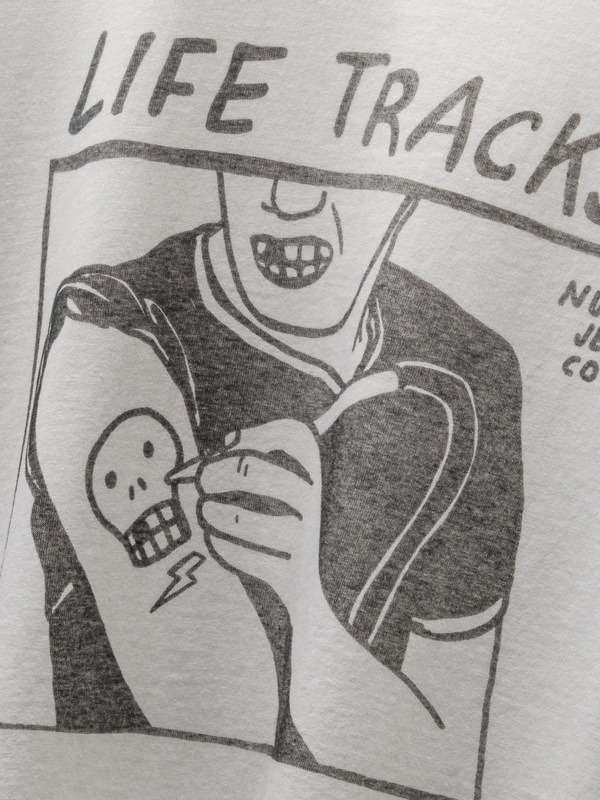Roy Life Tracks T-Shirt Chalk White - 2