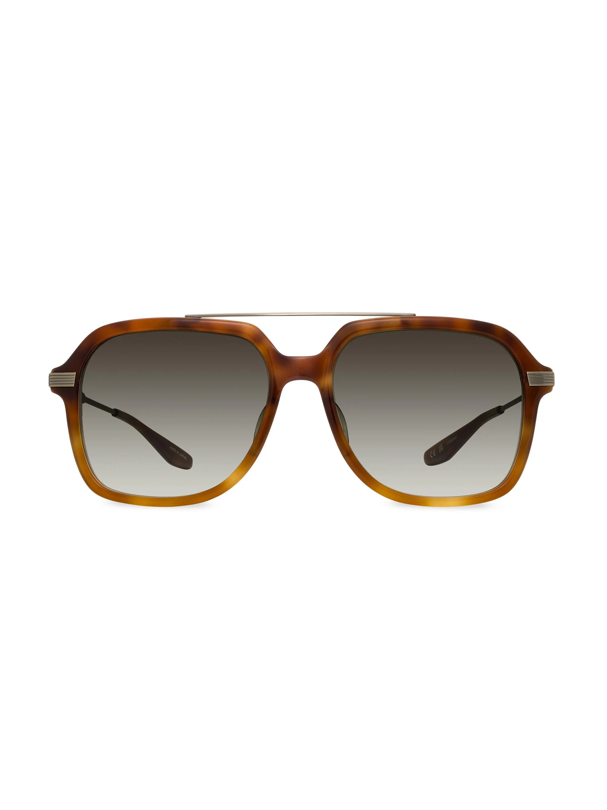 Men's D. Ellis 56MM Navigator Sunglasses - Havana Ombre Olive Gradient - 1