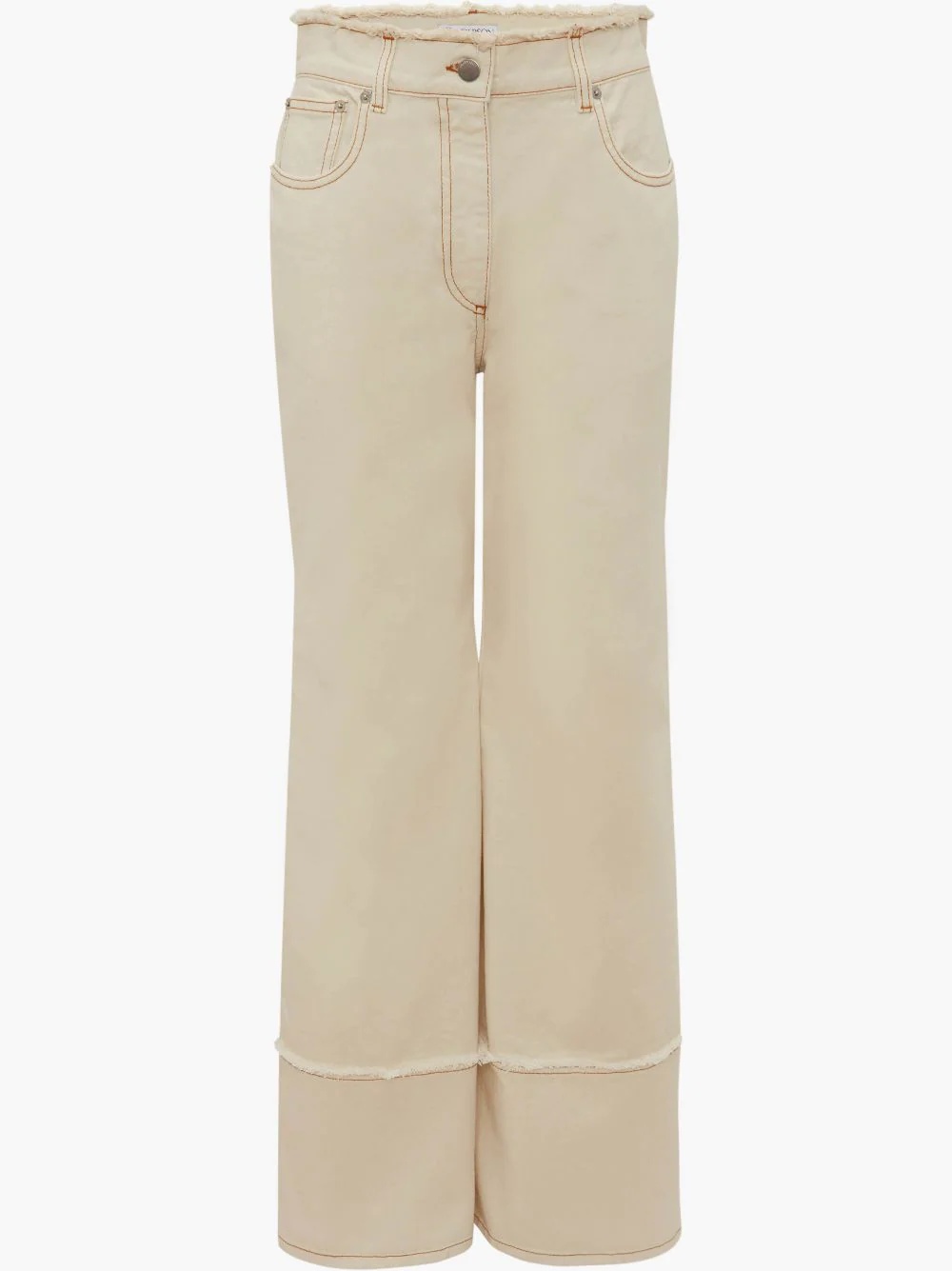 FLARED RAW EDGE JEANS - 1