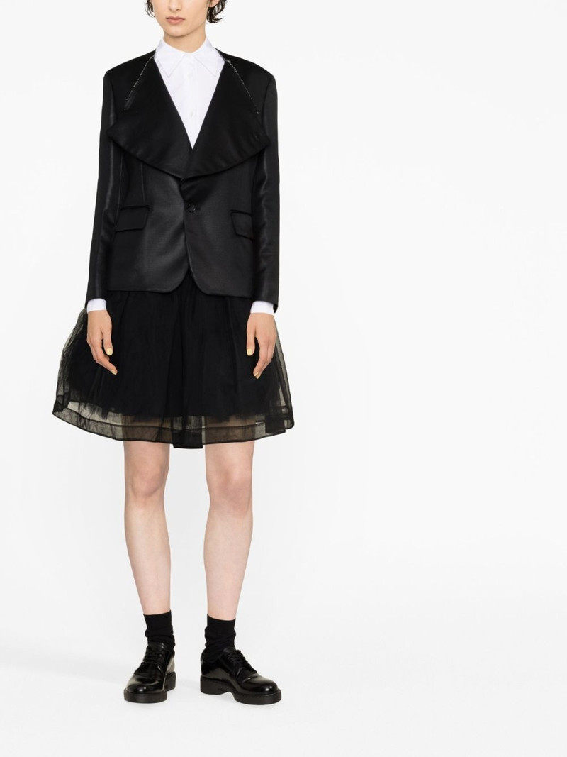 Comme des Garçons Comme des Garçons notched-lapel single-breasted blazer outlook