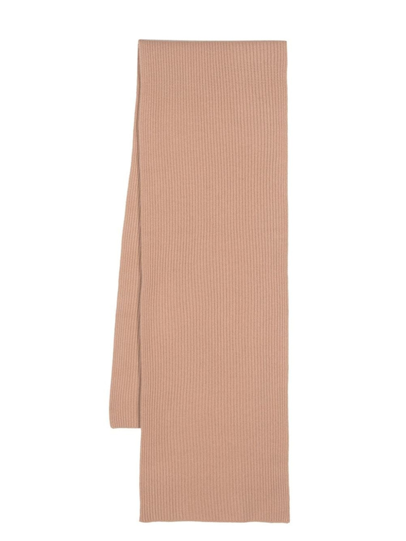 ribbed-knit merino wool scarf 1