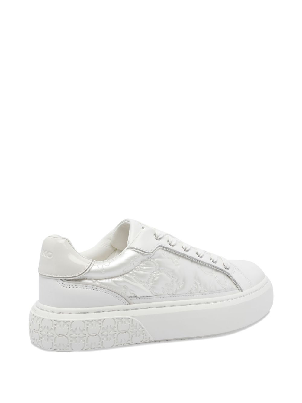 quilted platform sneakers - 4