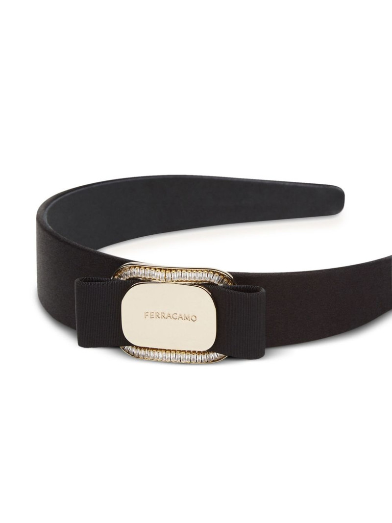 FERRAGAMO logo engraved headband outlook