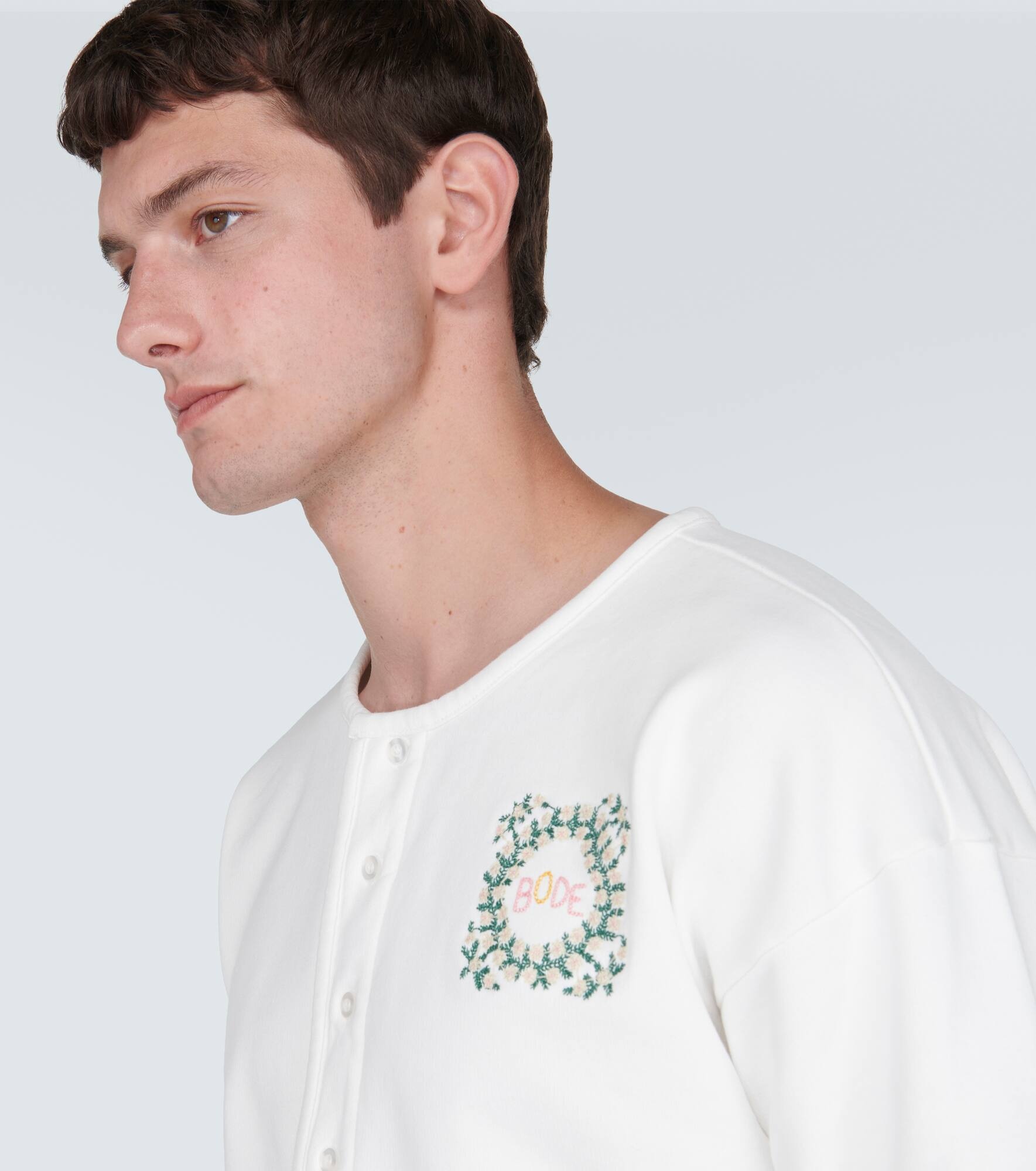 Daisy Never Tell cotton Henley shirt - 5