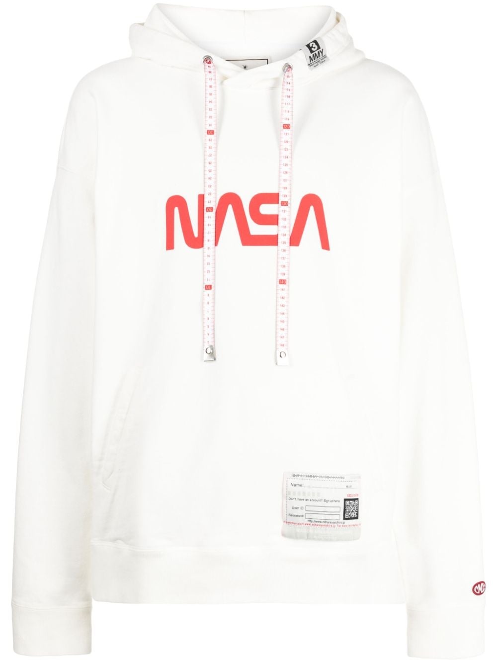 NASA-print cotton hoodie - 1