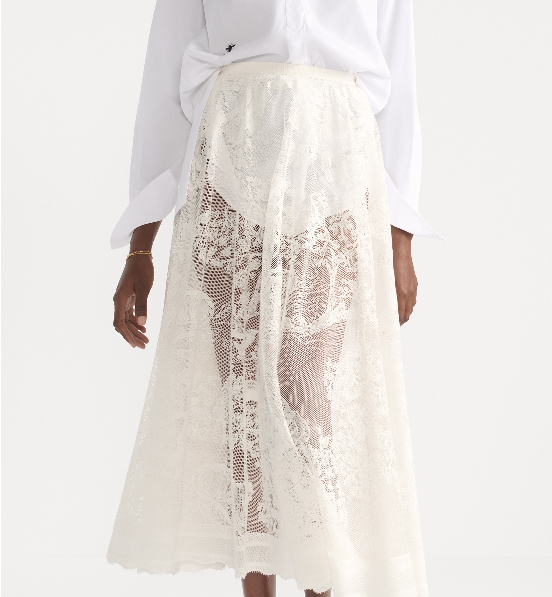 Dioriviera Mid-Length Flared Skirt - 4
