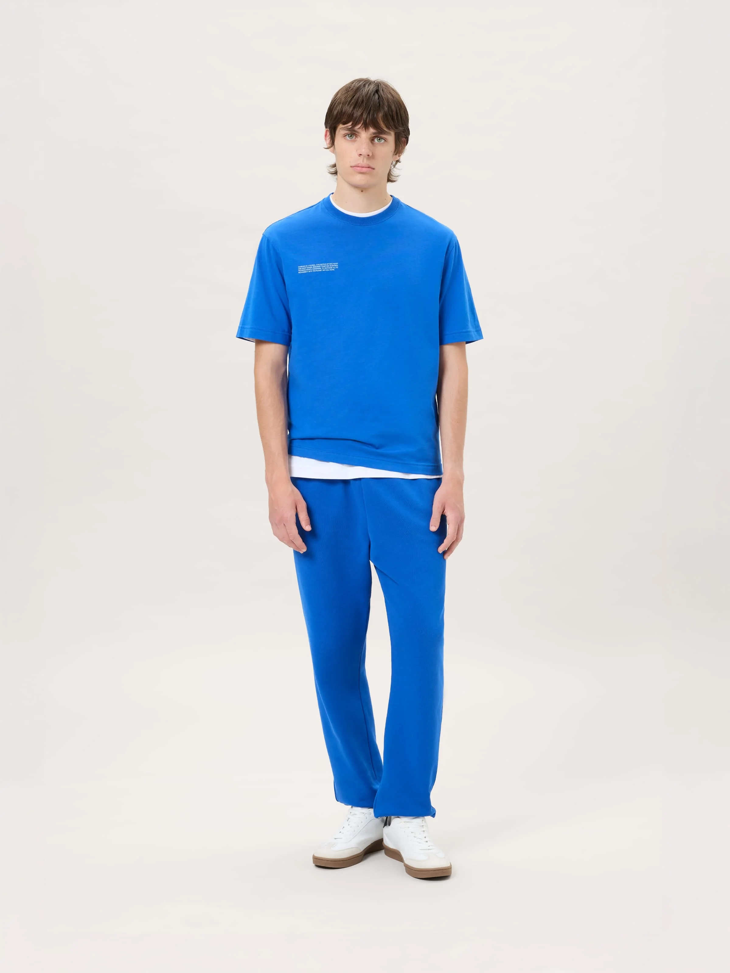 Mens Midweight Track Pants - Gaia Blue - 1