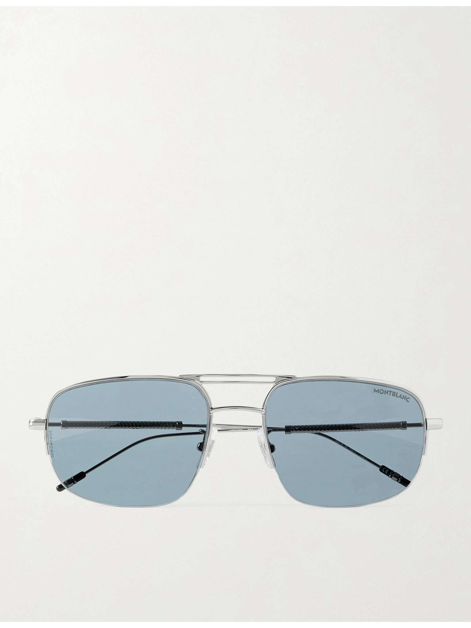 Aviator-Style Silver-Tone Sunglasses - 1