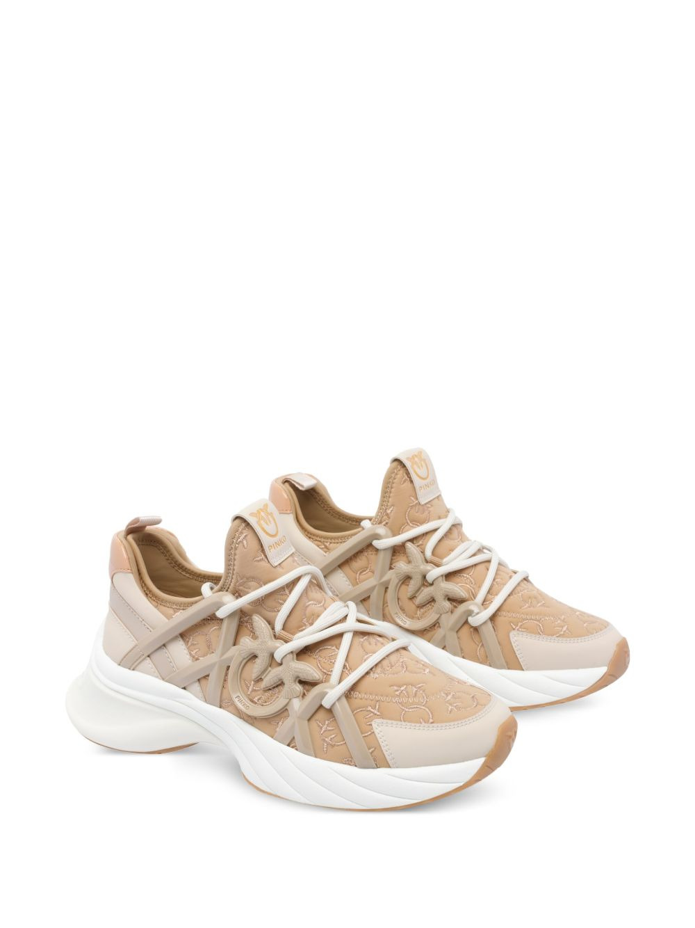 Ariel logo-detail lace-up sneakers - 3