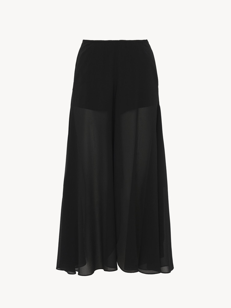 Chloé FLUID PANTS IN SILK GEORGETTE outlook