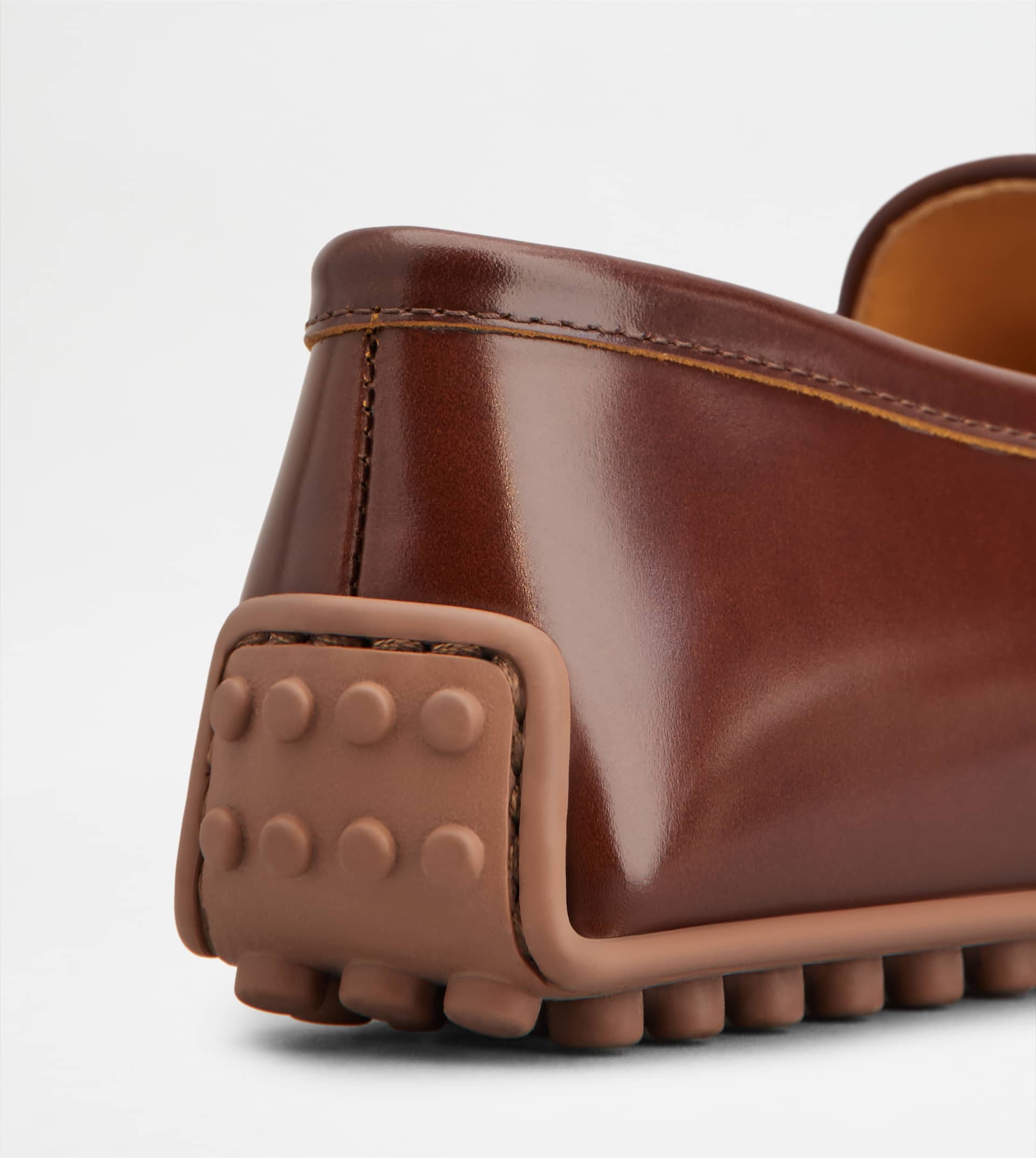 CITY GOMMINO DRIVING SHOES IN LEATHER - BROWN - 6