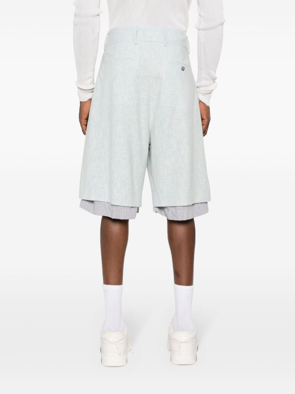 layered bermuda shorts - 4