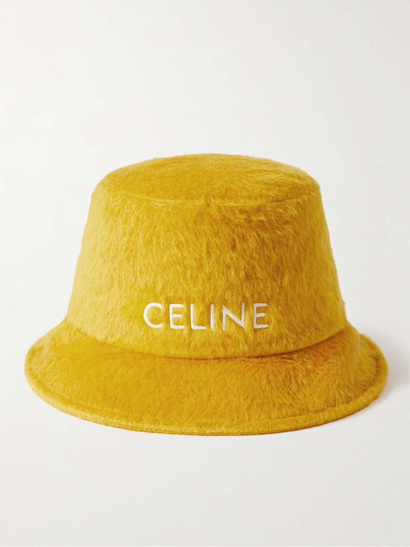Logo-Embroidered Alpaca and Wool-Blend Bucket Hat 1