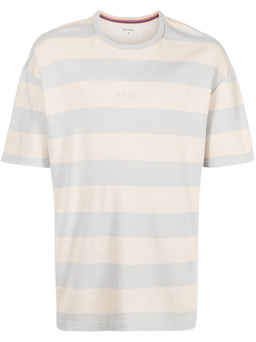 striped crew-neck T-shirt - 1